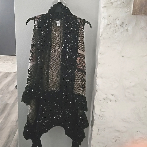 mirror Jackets & Blazers - Mirror Sequin Sweater Vest